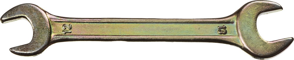 DEXX Ключ рожковый гаечный DEXX, желтый цинк, 12х13мм